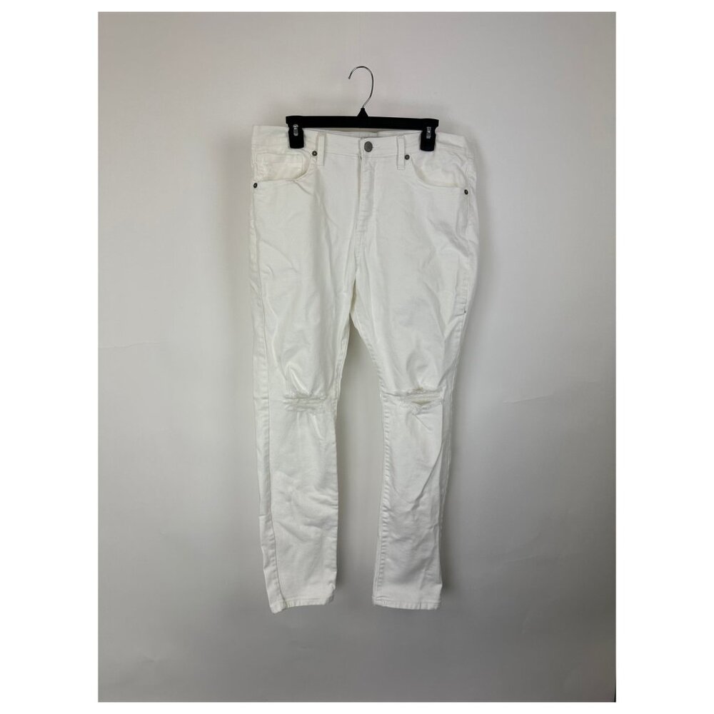 MENS And Now This White Ripped Skinny Jeans